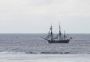 07Moorea - 39 * Replica of Capt. Cook's ship Endeavor sails into Oponohu Bay